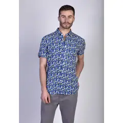NEW MAN - Camisa Harrogate Azul