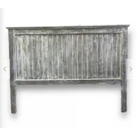 RESPALDO DE CAMA RUSTICO TAMAÑO KING GRIS PIEDRA DEC