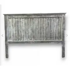 TAIKKEE - RESPALDO DE CAMA RUSTICO TAMAÑO KING GRIS PIEDRA DEC
