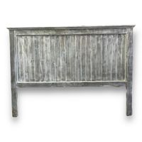 RESPALDO RUSTICO 2 PLAZAS, GRIS PIEDRA DECAPADO