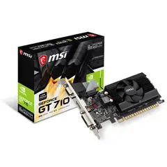 MSI - Tarjeta de Video GeForce GT 710 2GD3 LP 2GB 64-Bit