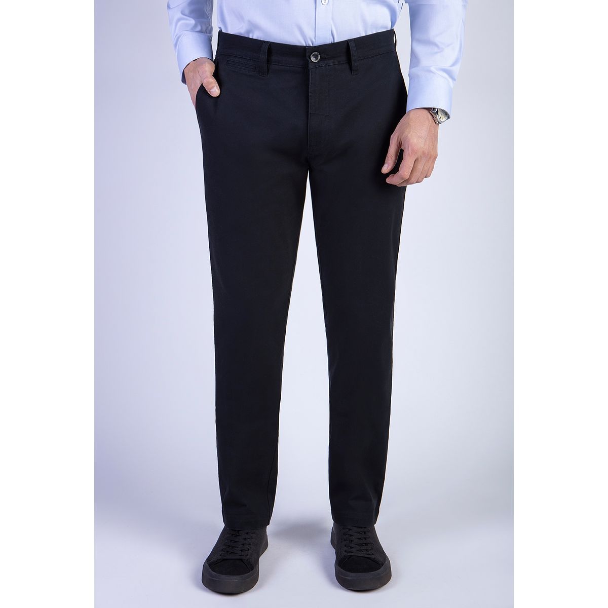 FEROUCH - Pantalon Twill Regular L/31 Negro Ferouch