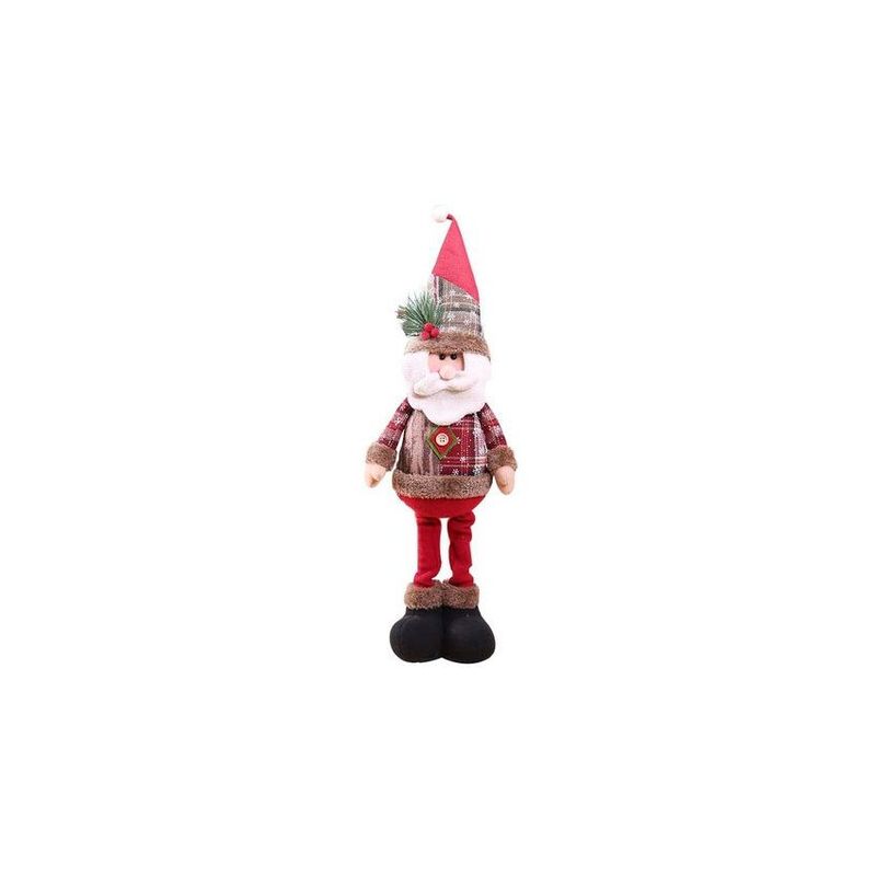 GENERICO - Muñeco Viejo Navidad Copo de Nieve A cuadros Adornos Viejo