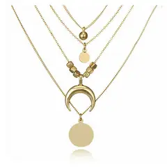 BLWOENS - Bañado en oro Collar de moda para mujeres