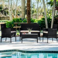 Juego de Living de Terraza Brisa 4 Piezas para Exterior