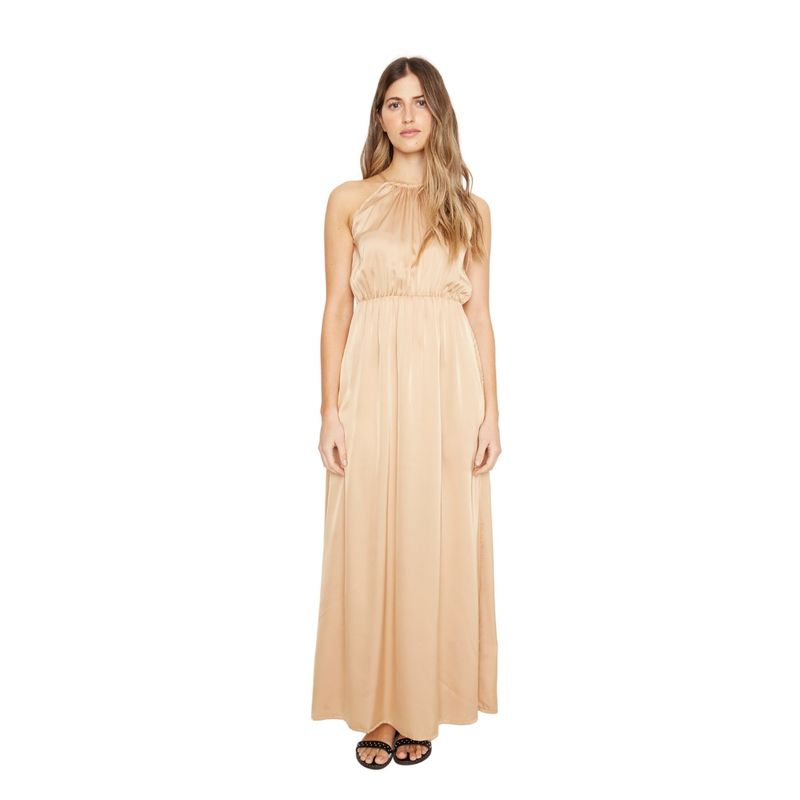 JACINTA TIENDA - Vestido Renata satin dorado Jacinta Tienda
