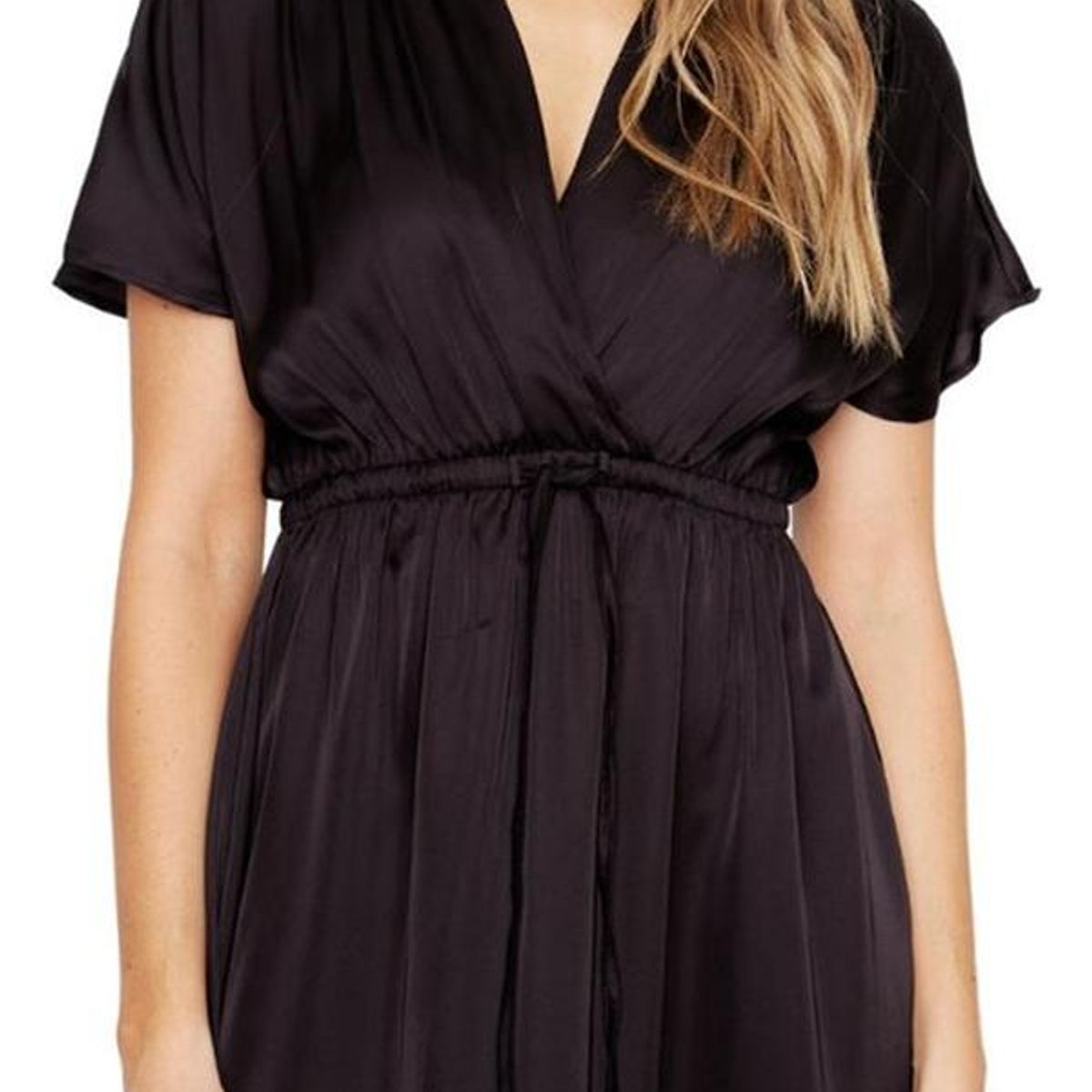 JACINTA TIENDA - Vestido Luci satin negro Jacinta Tienda