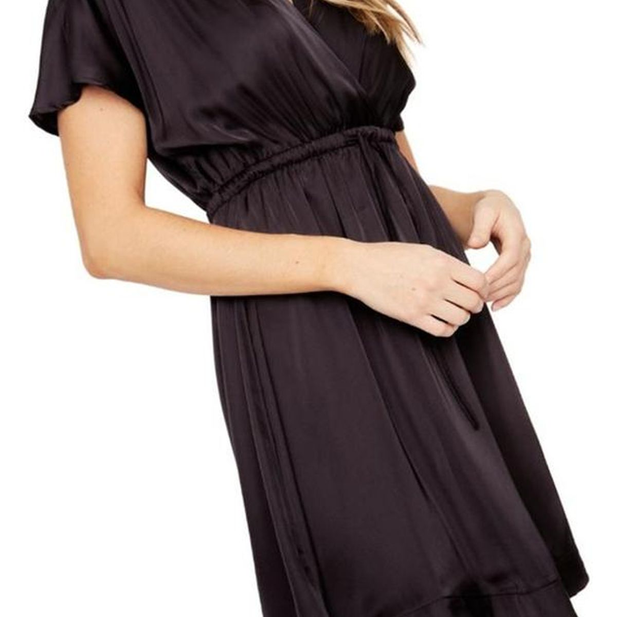 JACINTA TIENDA - Vestido Luci satin negro Jacinta Tienda