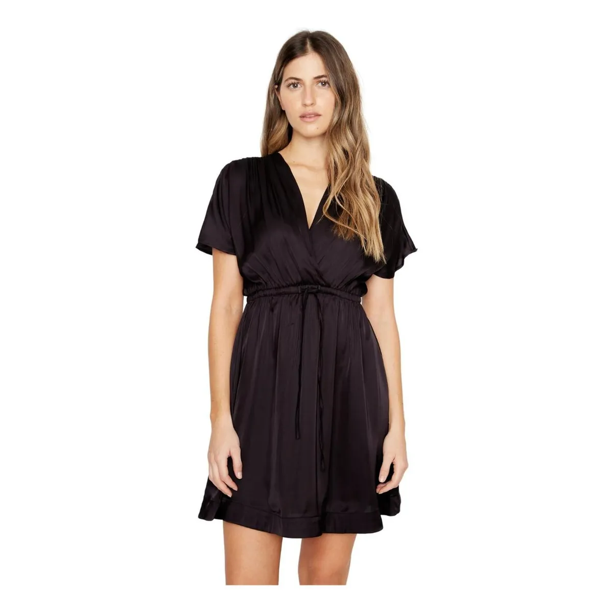 JACINTA TIENDA - Vestido Luci satin negro Jacinta Tienda