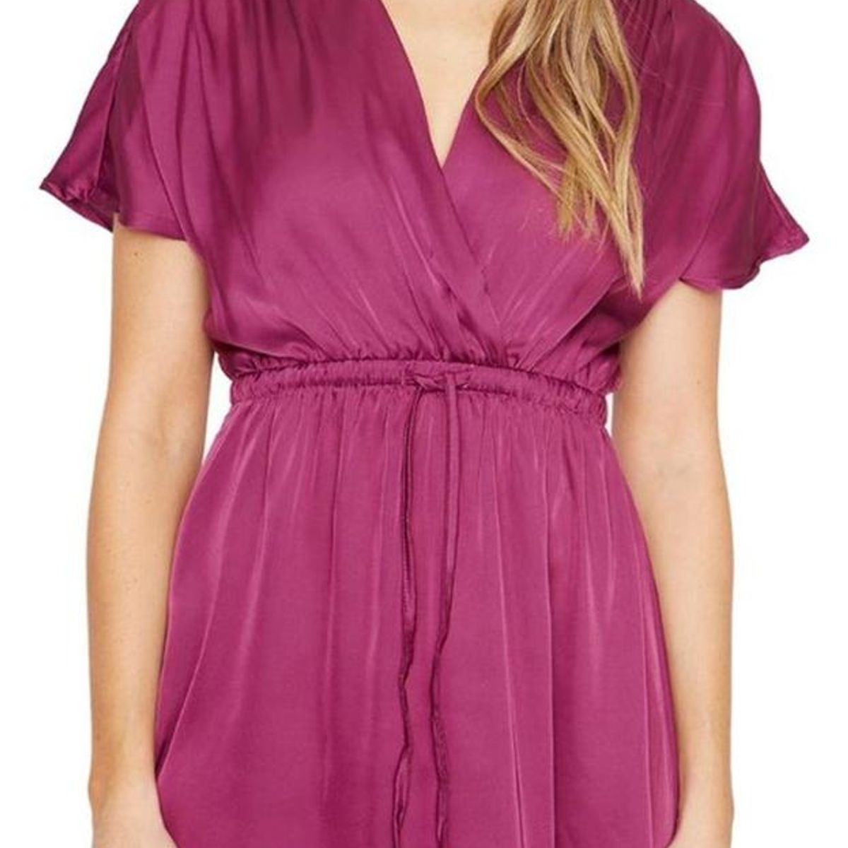 JACINTA TIENDA - Vestido Luci satin uva Jacinta Tienda