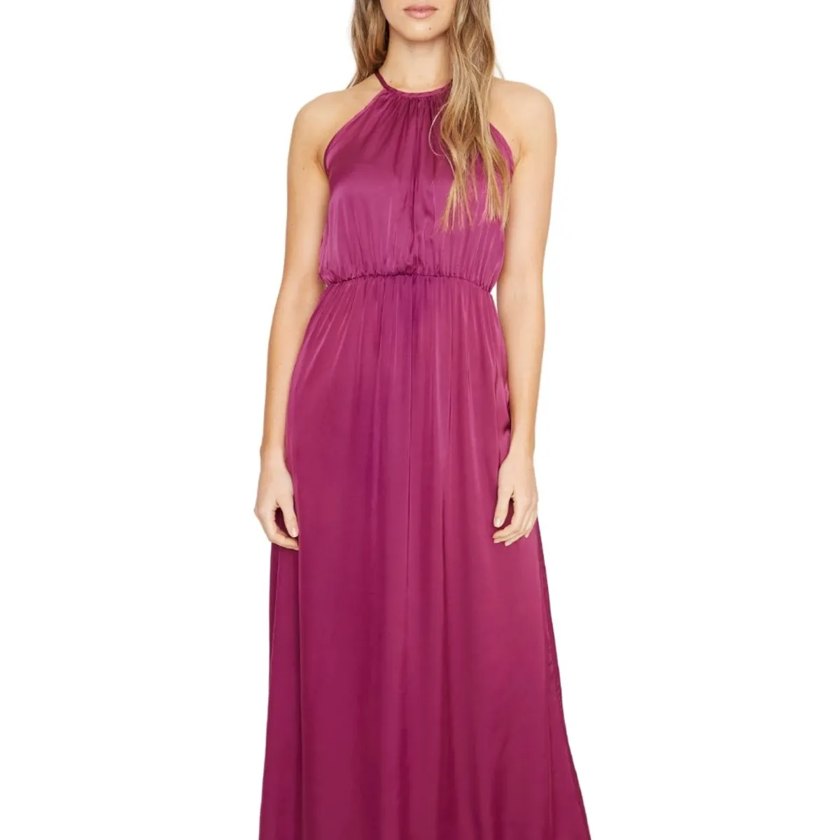JACINTA TIENDA - Vestido Renata satin uva Jacinta Tienda