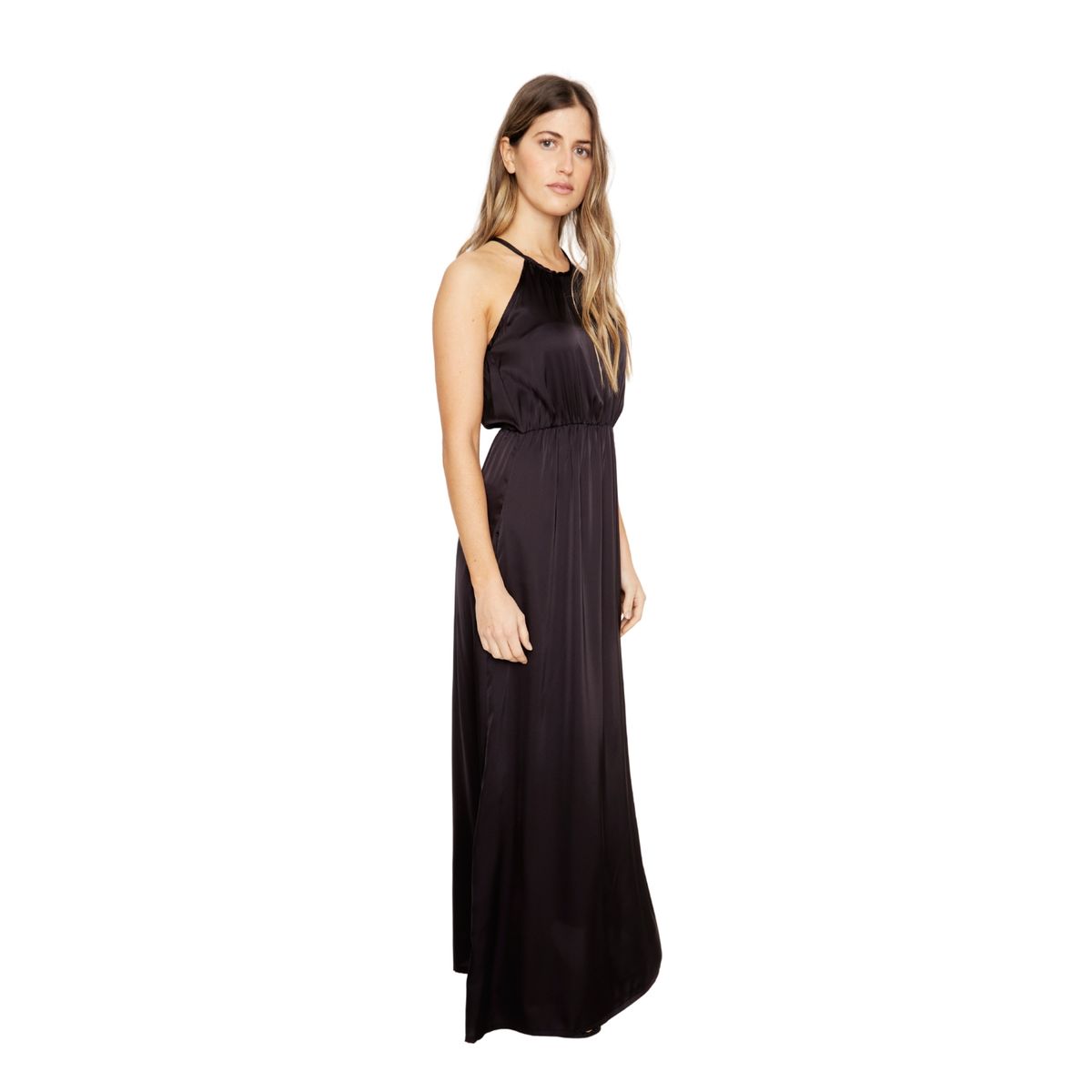 JACINTA TIENDA - Vestido Renata satin negro Jacinta Tienda