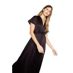 JACINTA TIENDA - Vestido Lucila satin negro