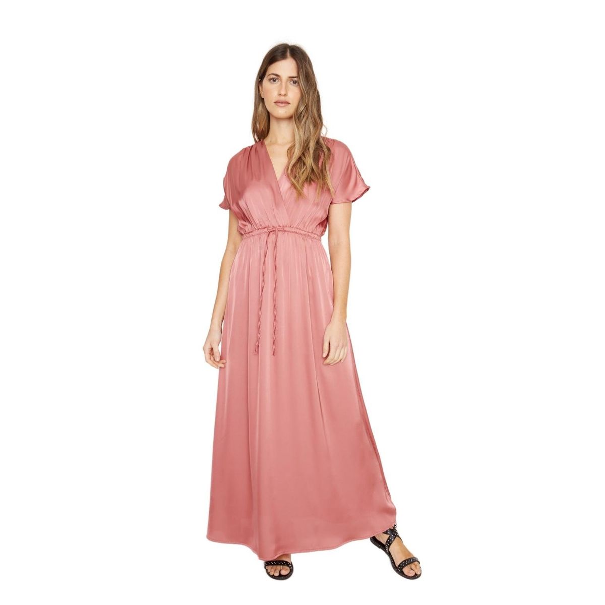 JACINTA TIENDA - Vestido Lucila satin cobre Jacinta Tienda