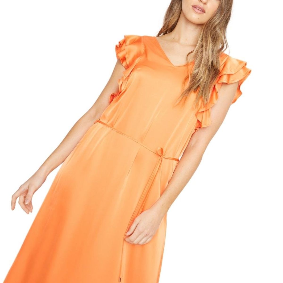 JACINTA TIENDA - Vestido Zuzu satin naranjo Jacinta Tienda
