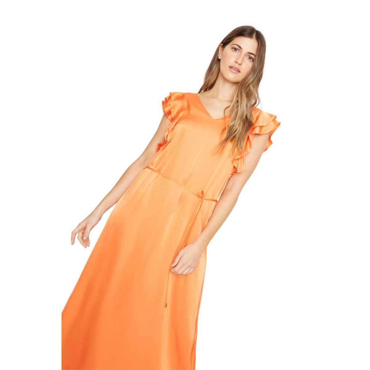 JACINTA TIENDA - Vestido Zuzu satin naranjo Jacinta Tienda