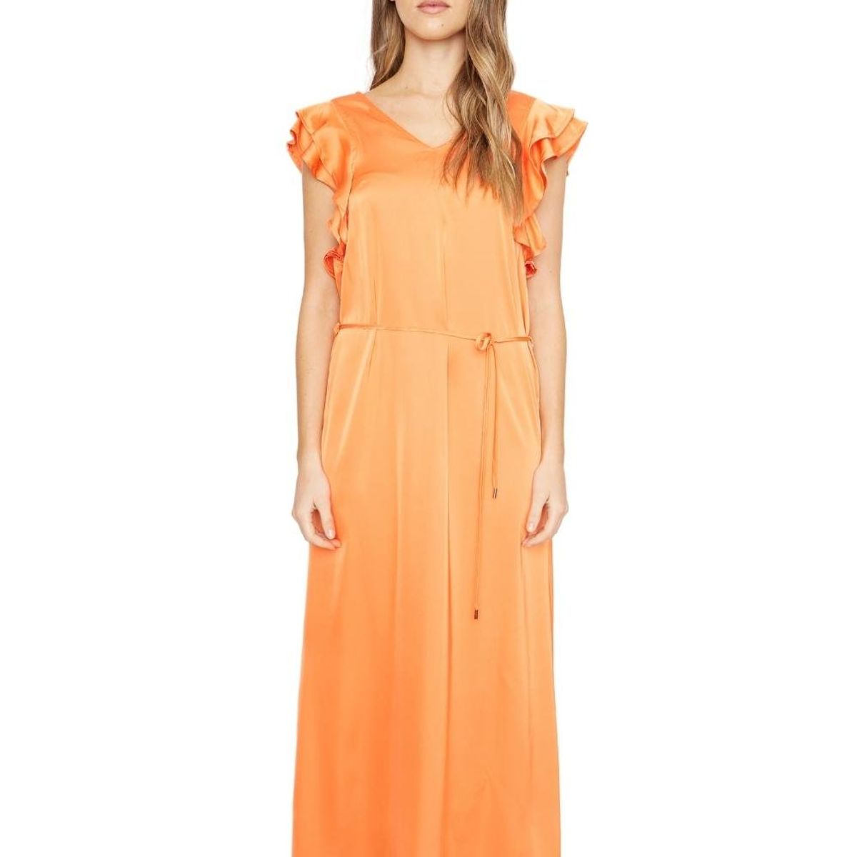 JACINTA TIENDA - Vestido Zuzu satin naranjo Jacinta Tienda