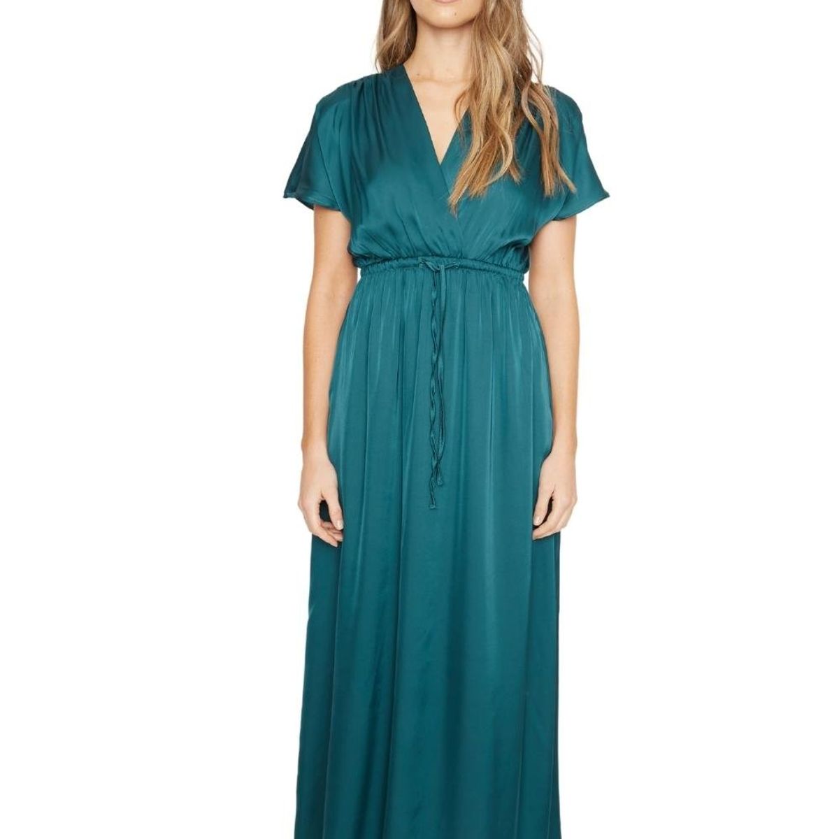 JACINTA TIENDA - Vestido Lucila satin petróleo Jacinta Tienda