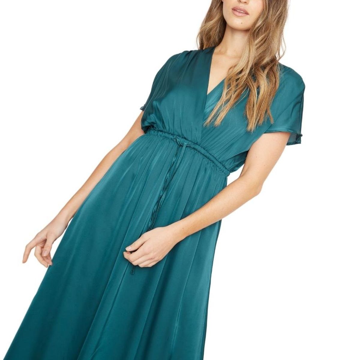 JACINTA TIENDA - Vestido Lucila satin petróleo Jacinta Tienda