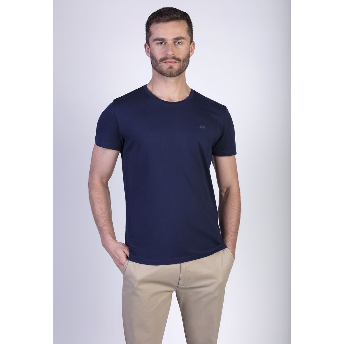 NEW MAN - Polera Golf Azul New Man