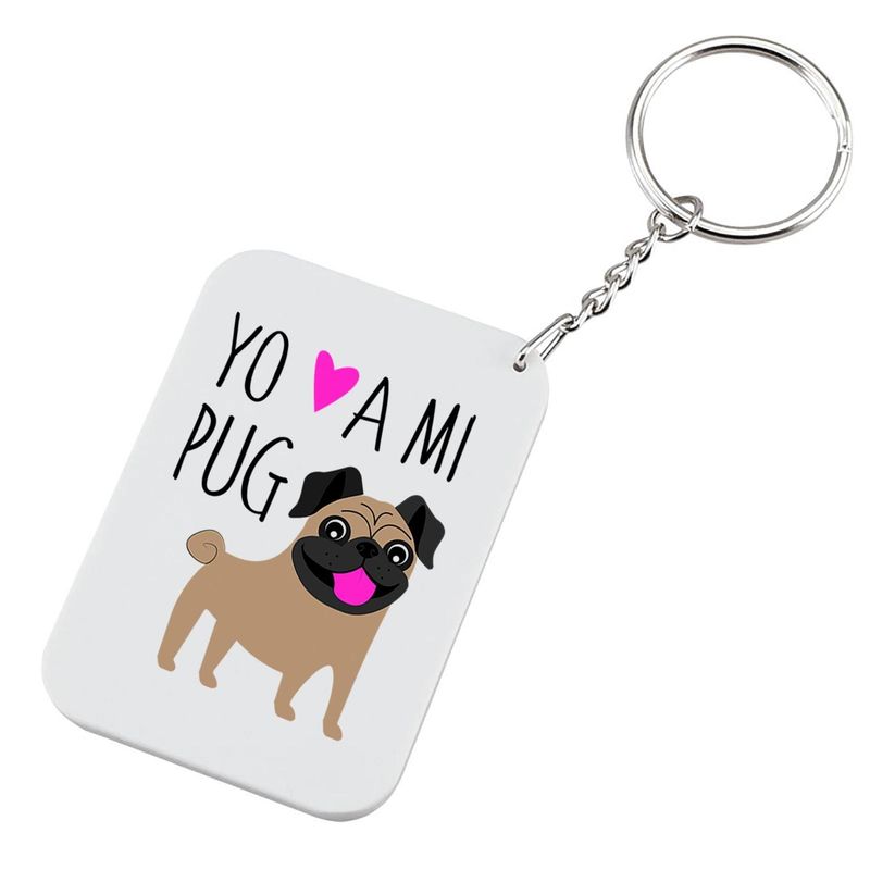PETFY - Llavero - Pug - Negro - Talla única