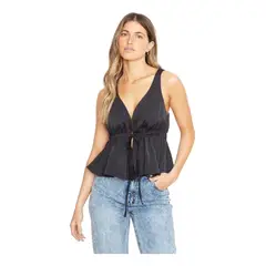 JACINTA TIENDA - Polera Sofía satin negra