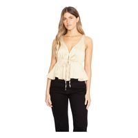 Polera Sofía satin dorada