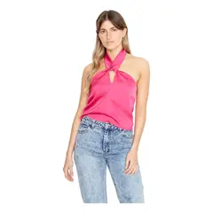 JACINTA TIENDA - Blusa Elisa satin fucsia