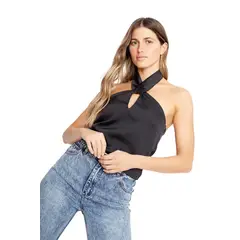 JACINTA TIENDA - Blusa Elisa satin negra Jacinta Tienda_.