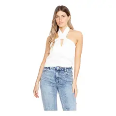 JACINTA TIENDA - Blusa Elisa satin blanca
