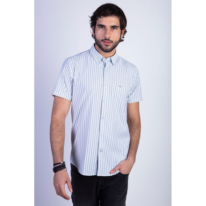 FEROUCH - Camisa Listada Lancaster F Verde Ferouch
