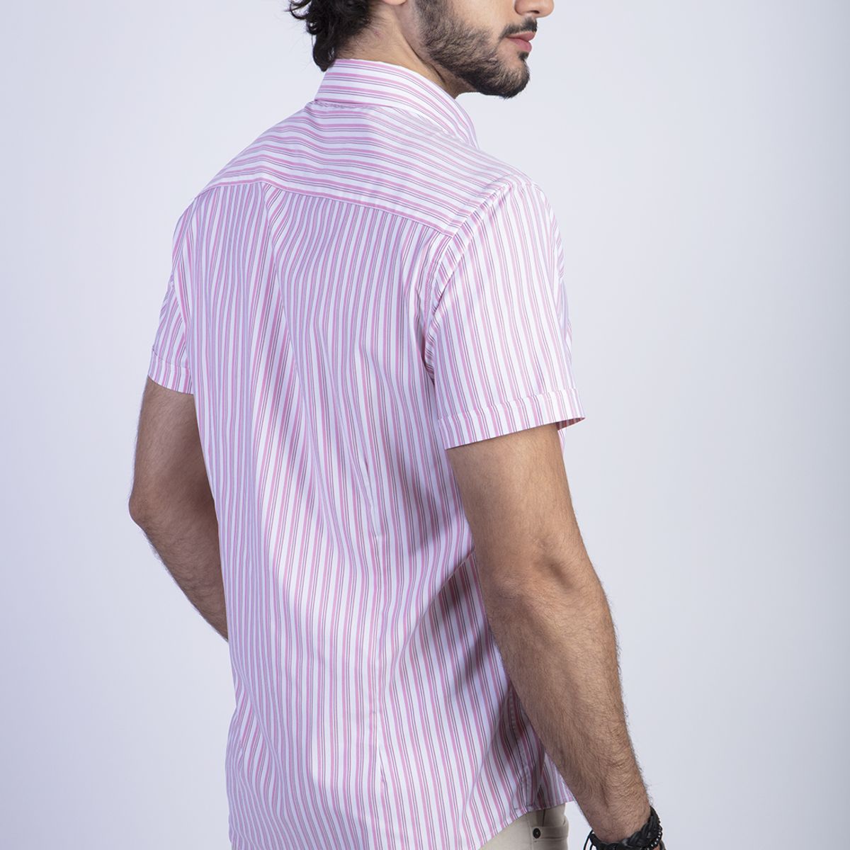 FEROUCH - Camisa Listada Lancaster F Rojo Ferouch