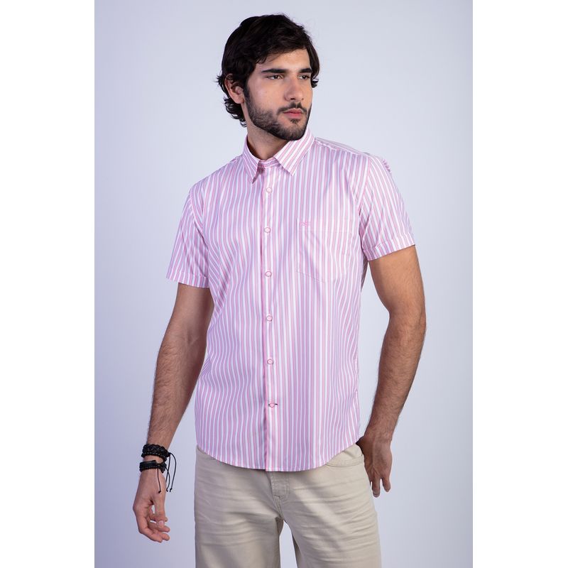 FEROUCH - Camisa Listada Lancaster F Rojo Ferouch