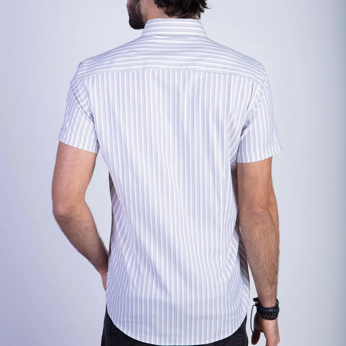 FEROUCH - Camisa Listada Lancaster F Beige Ferouch