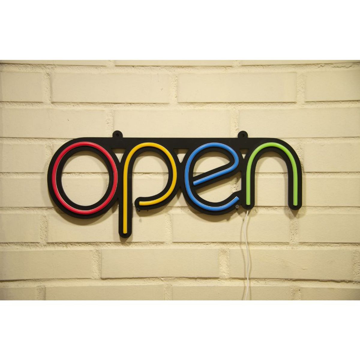 GEN - LETRERO ESTILO NEON OPEN  (COLORES/USB/35.5X60.9CM)
