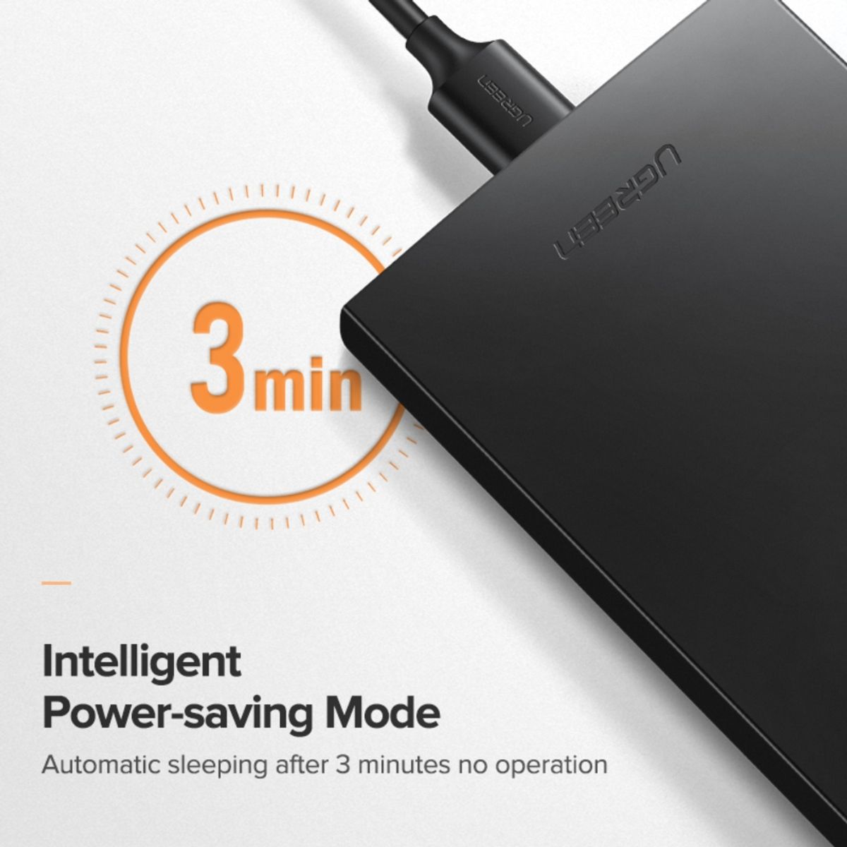 UGREEN - COFRE PARA DISCO DURO 3.0  2.5INCH MICRO-B / USB-A 6TB UGREEN
