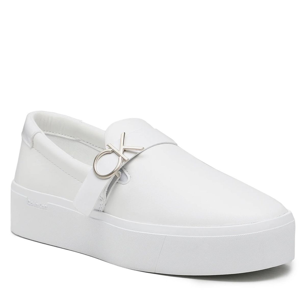 CALVIN KLEIN - Zapatilla Slip-On Flatform Blanco Calvin Klein