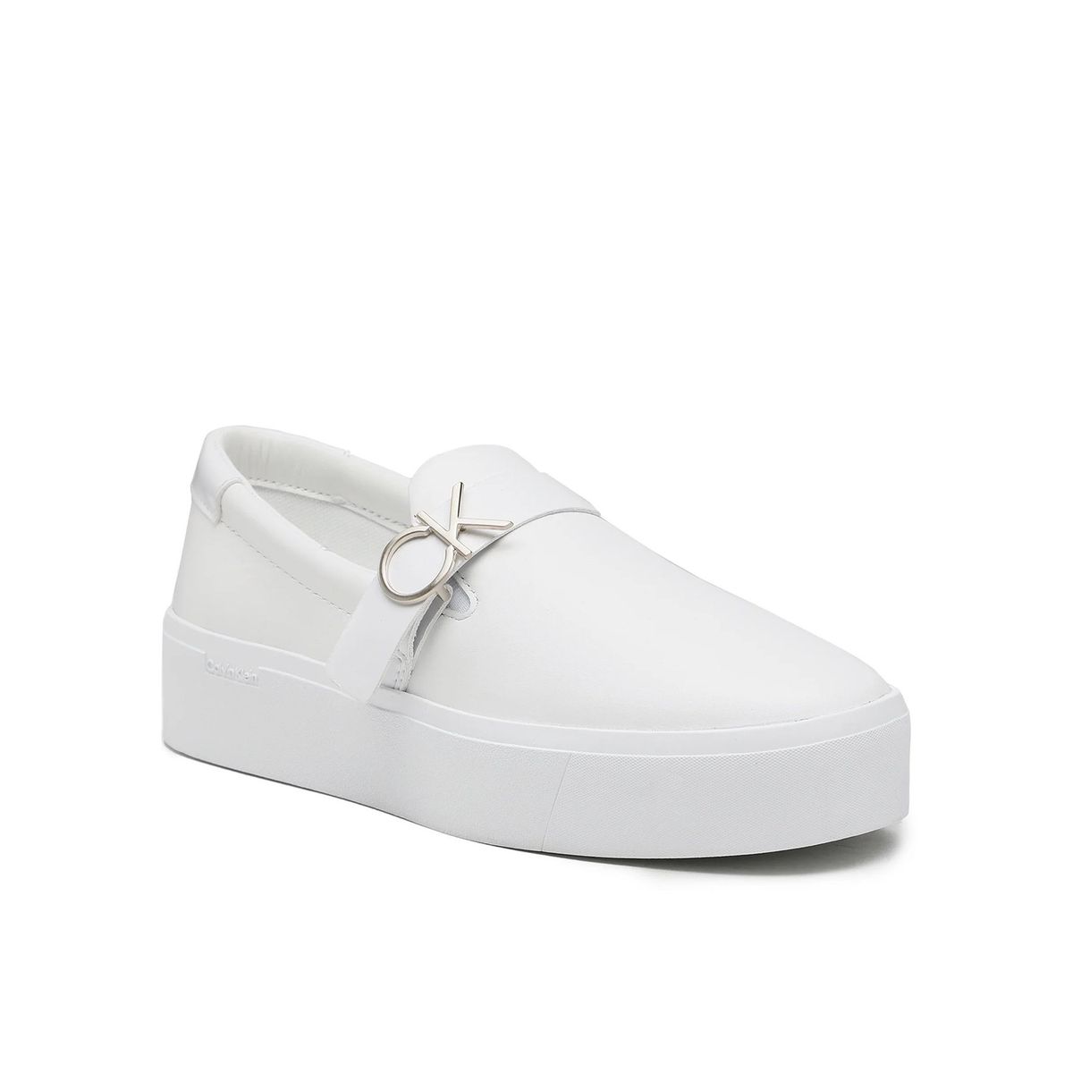 CALVIN KLEIN - Zapatilla Slip-On Flatform Blanco Calvin Klein