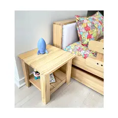 GROWME - MESA DE APOYO AUXILIAR TERRAZA - MESA VELADOR - COLOR NATURAL NATIVA