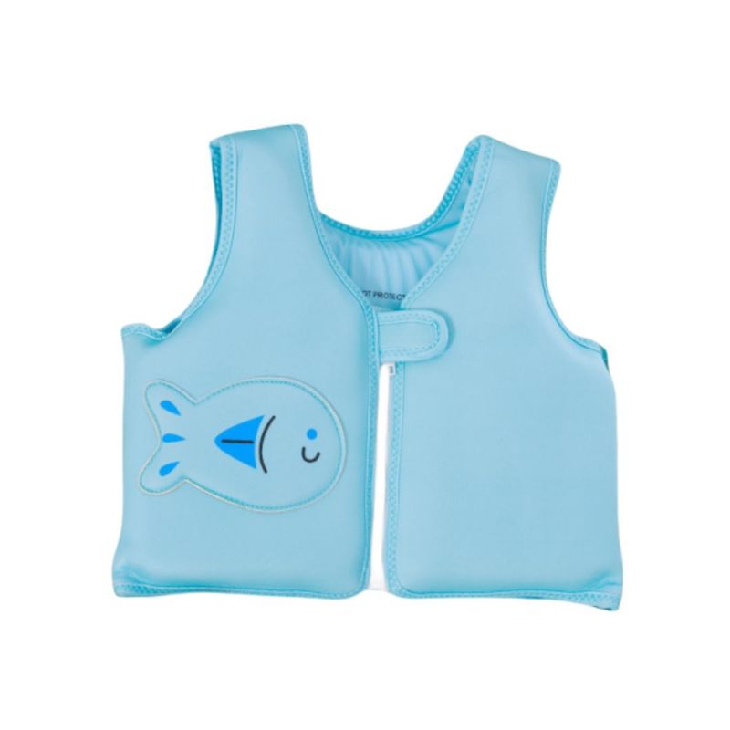 BABYLUNA - Chaleco Seguridad Flotador Niños Salvavidas Natación Celeste