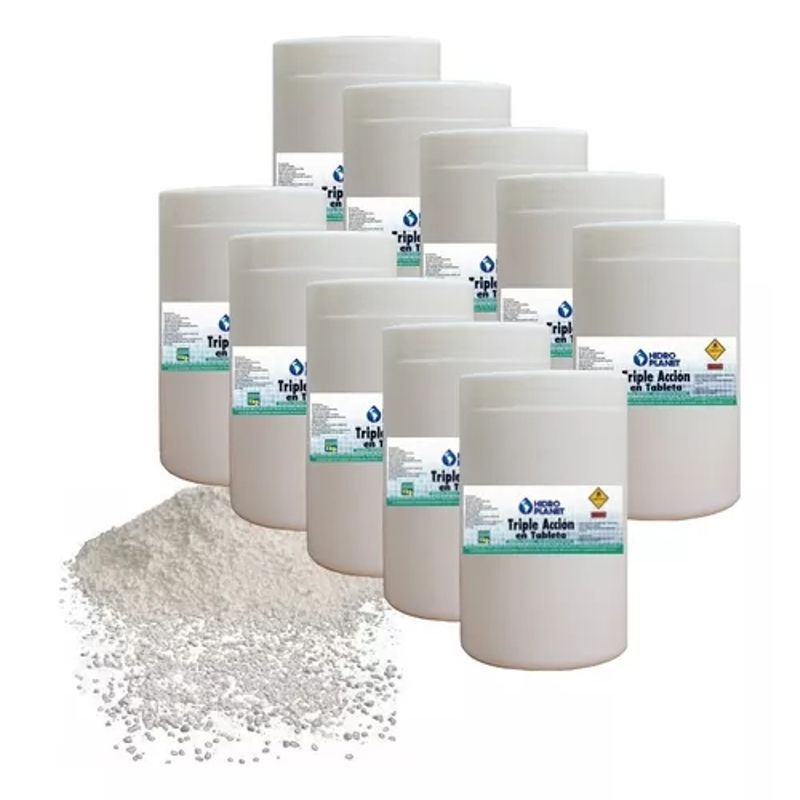 GENERICO - Pack 10 Unidades Tableta Triple Acción, Pote 1kg