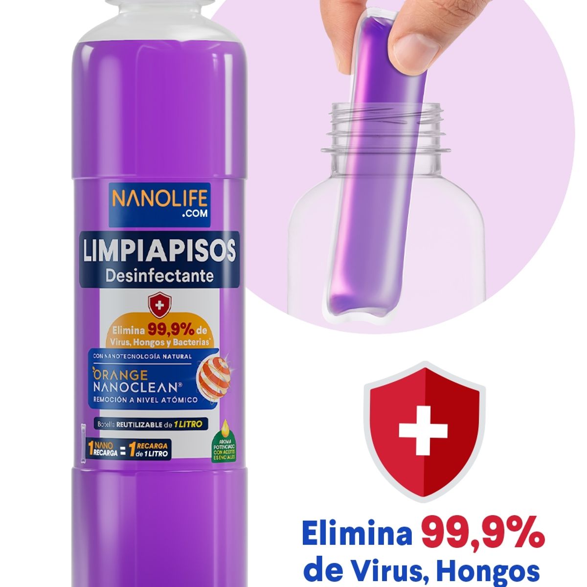 DEYSA CARE - Nanolife Limpiapisos - Kit Inicial Lavanda