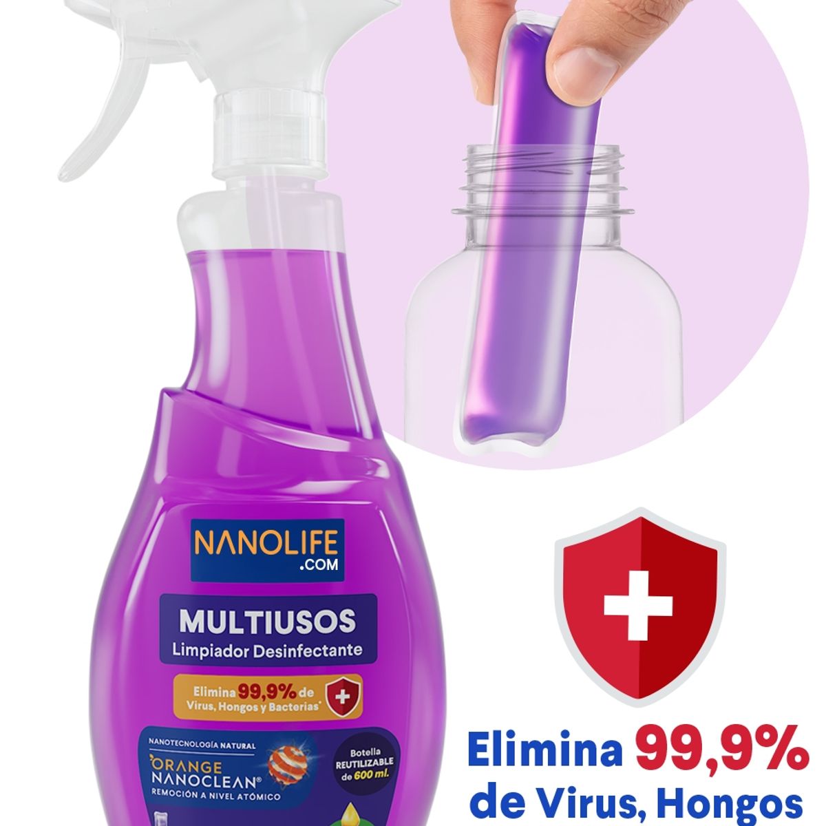 DEYSA CARE - Nanolife  Multiusos desinfectante - Kit inicial Lavanda