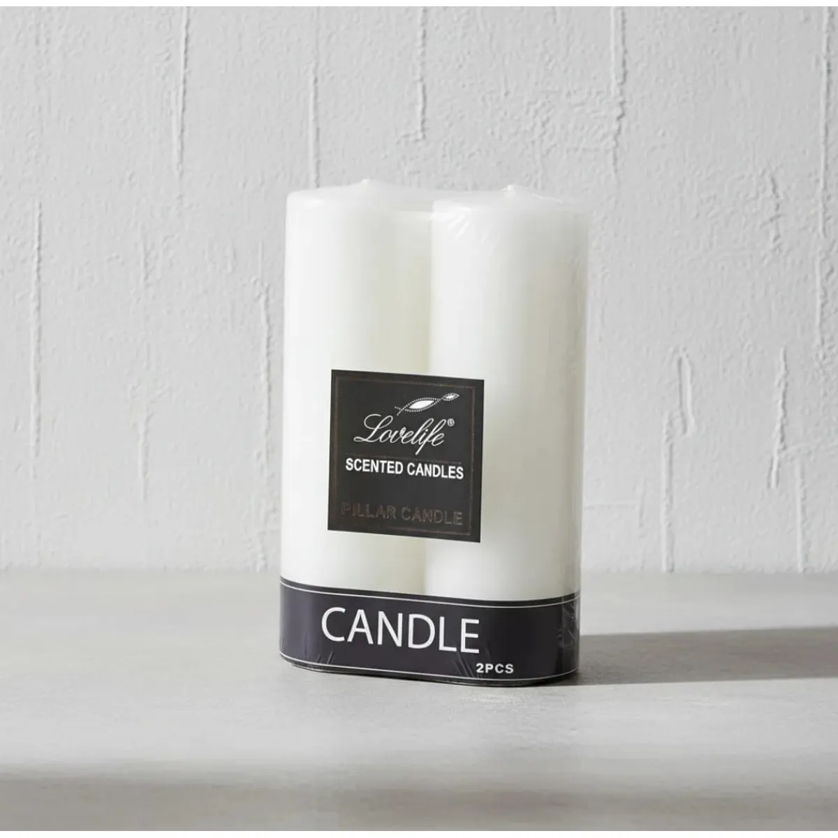 GENERICO - PACK DE 2 VELAS CIRIOS BLANCAS  DE 15 X 5