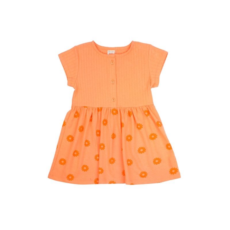 FICCUS - Vestido Bebé Niña Oasis Naranjo