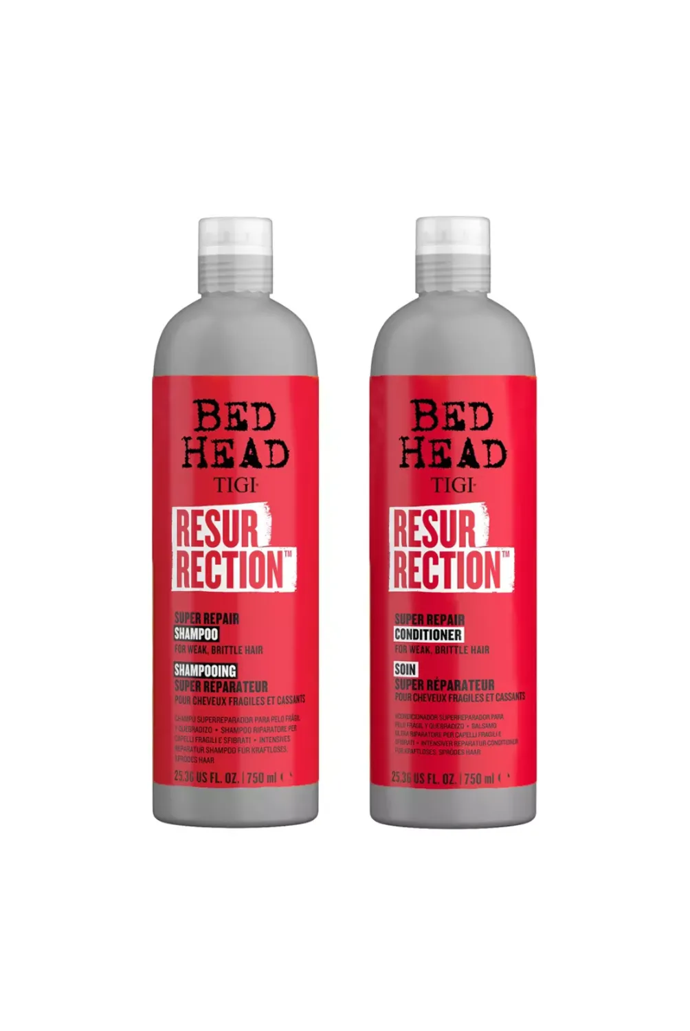 TIGI Pack Shampoo y Acondicionador Resurrection 750 ml c/u Bed