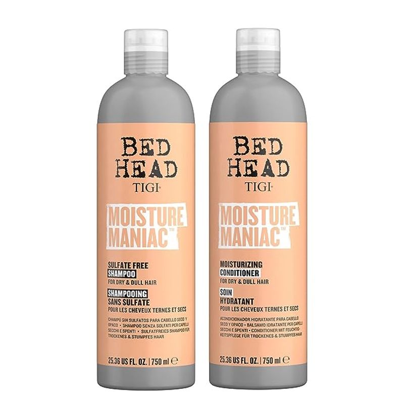 TIGI - Pack Shampoo y Acondicionador Moisture Maniac 750 ml Bed Head - Tigi