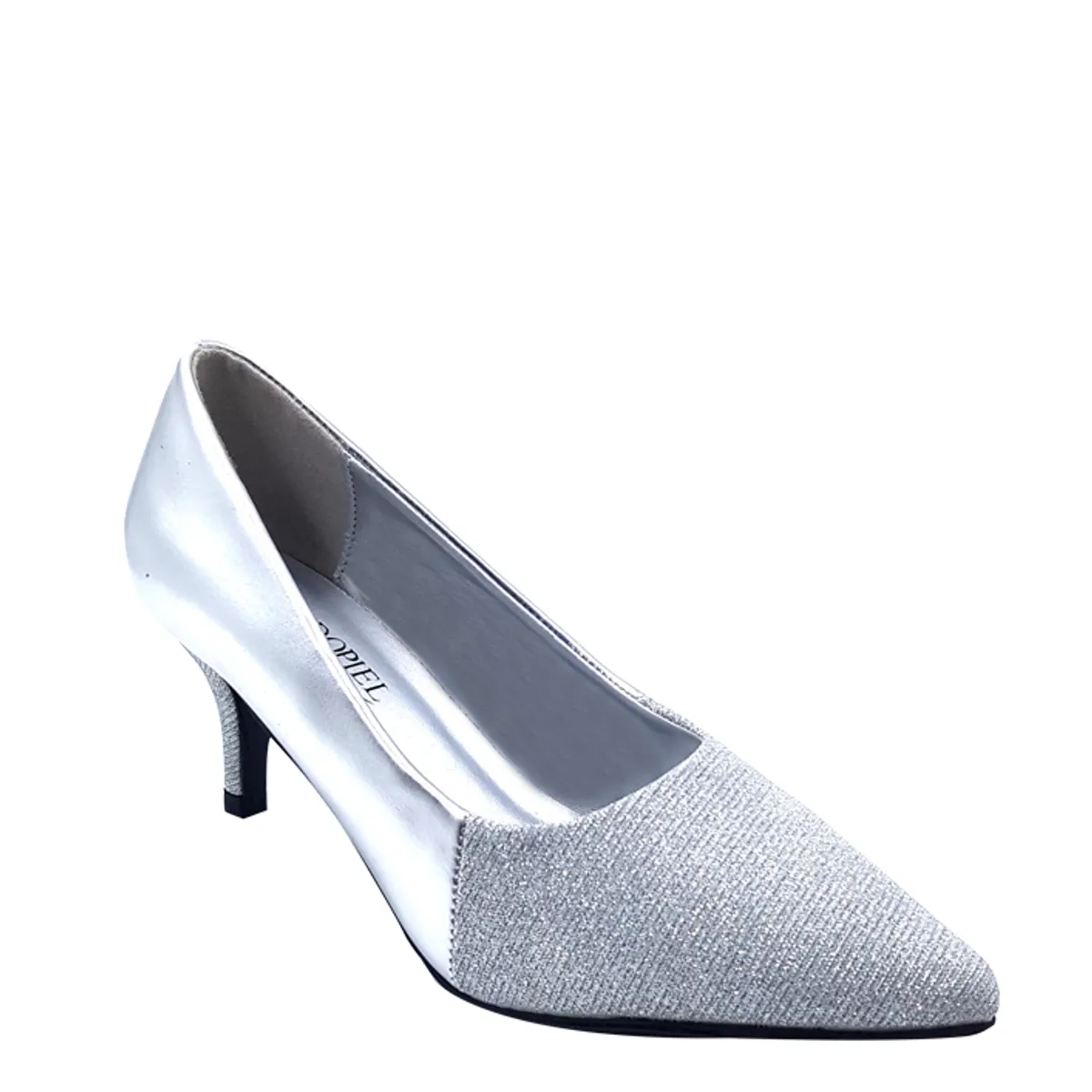 TODOPIEL - Zapato de Taco Mujer Plateado Todopiel