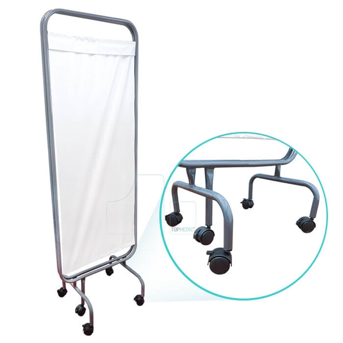 TOPMEDIC - Biombo 2 Cuerpos Hospitalario Clínico Separador
