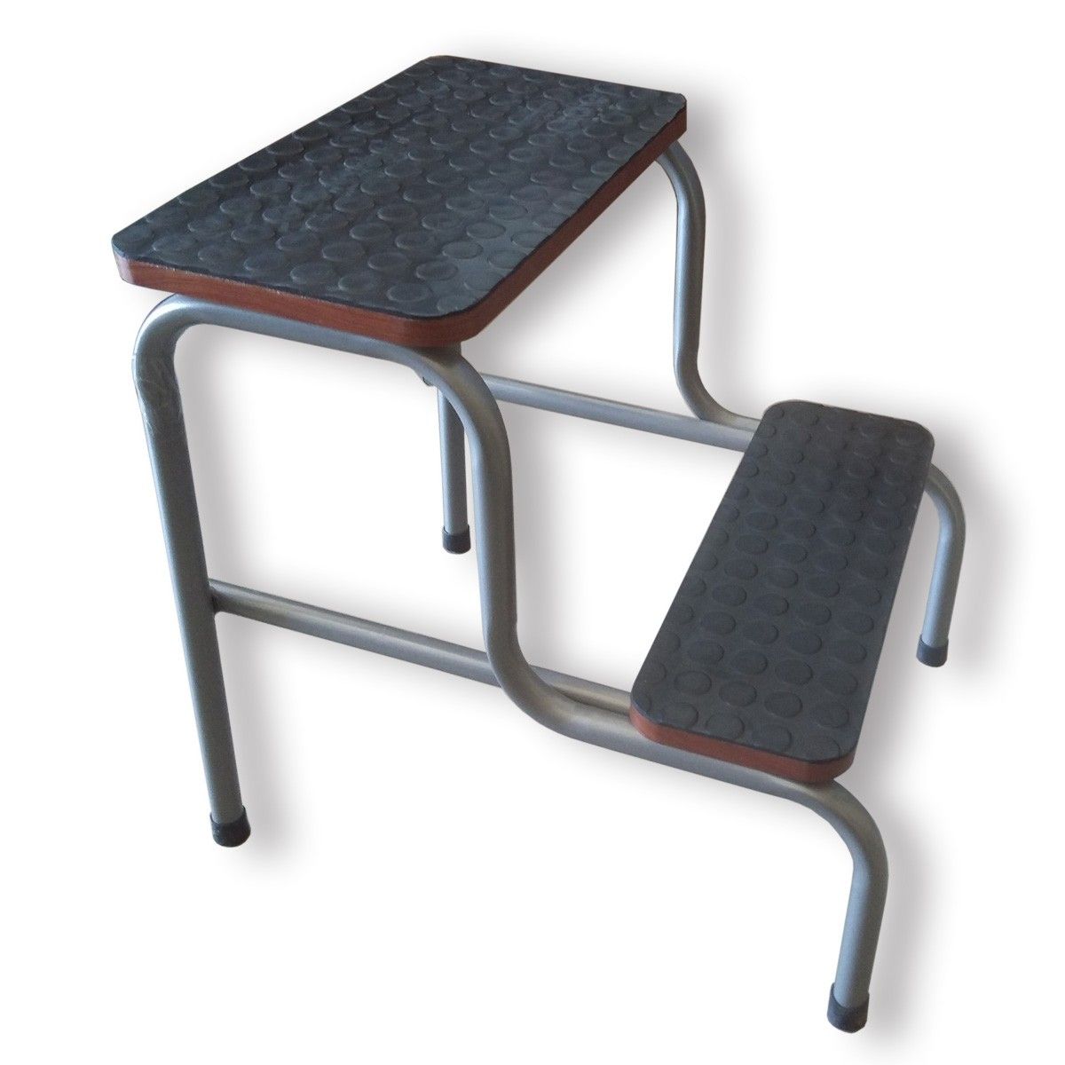 TOPMEDIC - Escalera Escabel Antideslizante 2 Peldaño Clínico Reposapiés